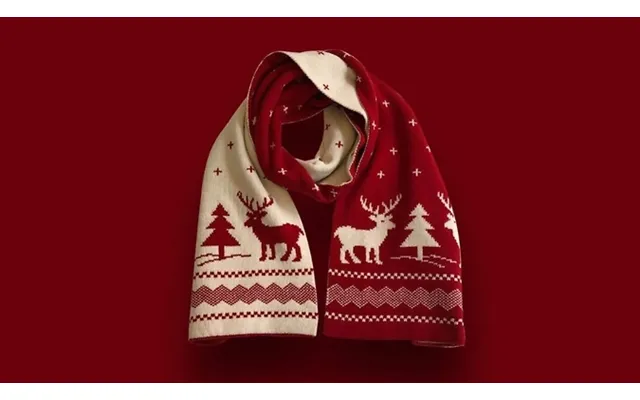 Christmas Reindeer Knitted Scarf - 3 Colours product image