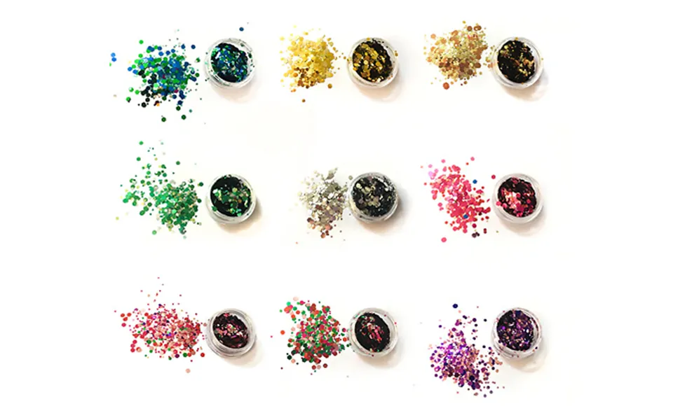 Chunky Unicorn Mermaid Glitter Pots - 9 Colours