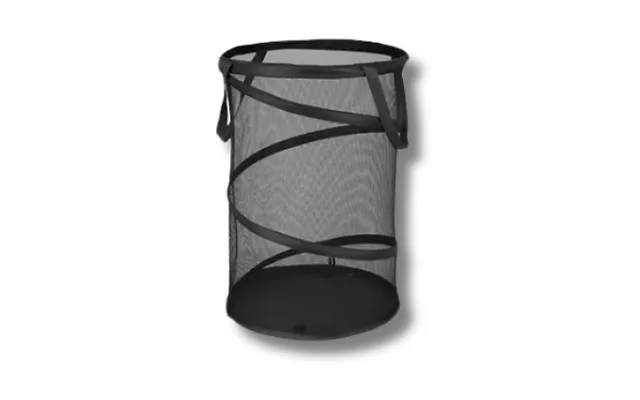 Collapsible Spiral Mesh Laundry Basket - Black Or White product image