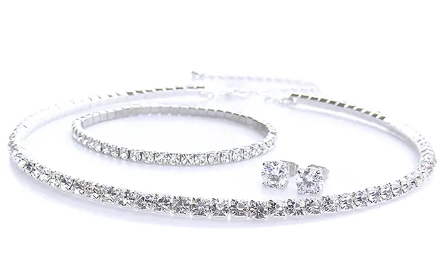 Cubic Zirconia Trio Jewellery Set