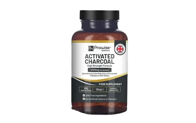 Digestion Improving Activated Charcoal Capsules - 1200mg product image