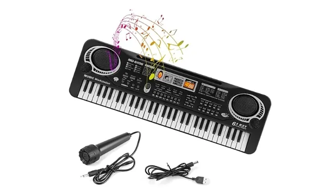 Electric Piano Keyboard With Microphone - 37 Or 61 Keys