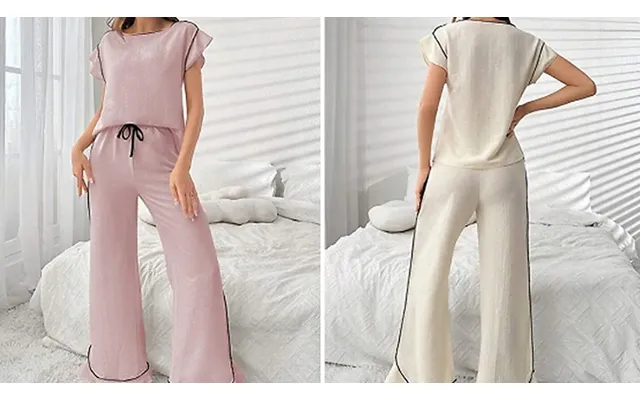 Elegant Colour-blocked Loungewear Set - 4 Colours, 4 Sizes product image