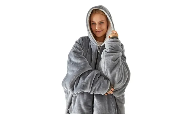 Extra Long Zipped Hooded Blanket - 2 Colours product image