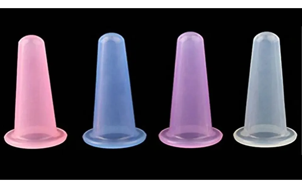 Face Or Body Silicone Massage Cups 8-pack - 3 Sizes