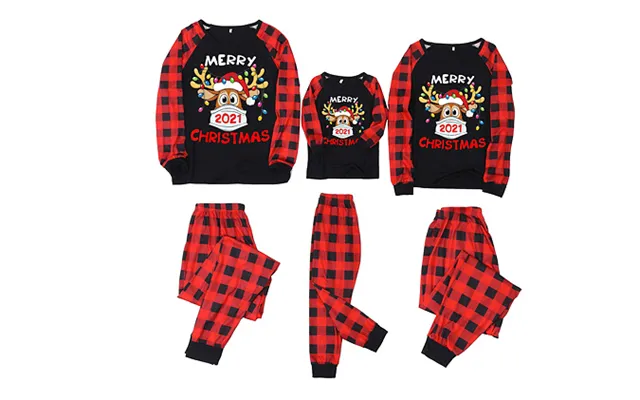 Family Christmas 2021 Checked Pyjama Set - Men's, Women's Or Kid's
