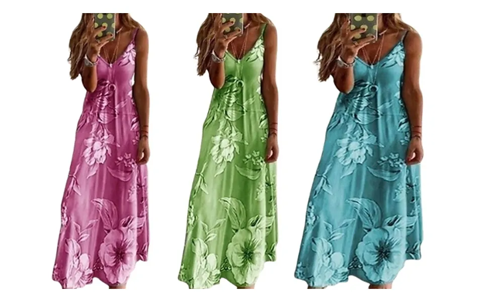 Floral Summer Boho Maxi Dress - 7 Colours, 8 Sizes