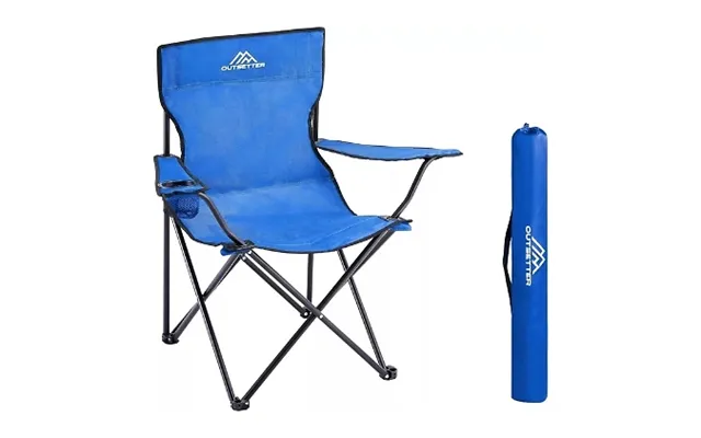 Foldable Camping Chair With Cup Holder & Side Pocket