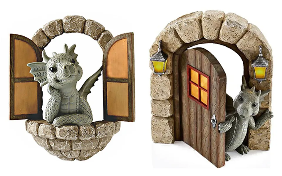 Garden Dragon Sculpture Decoration - 3 Designs