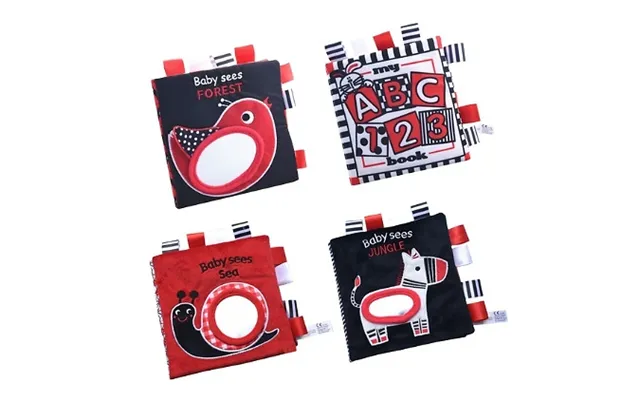 High-contrast Sensory Baby Books - 4 Options