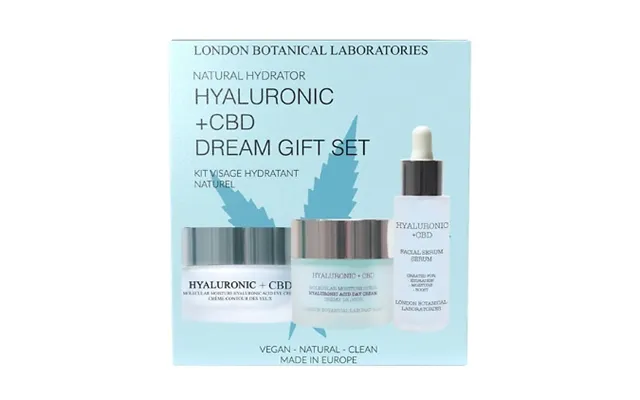 Hyaluronic & Cbd Dream Gift Set - Serum, Moisturiser And Eye Cream