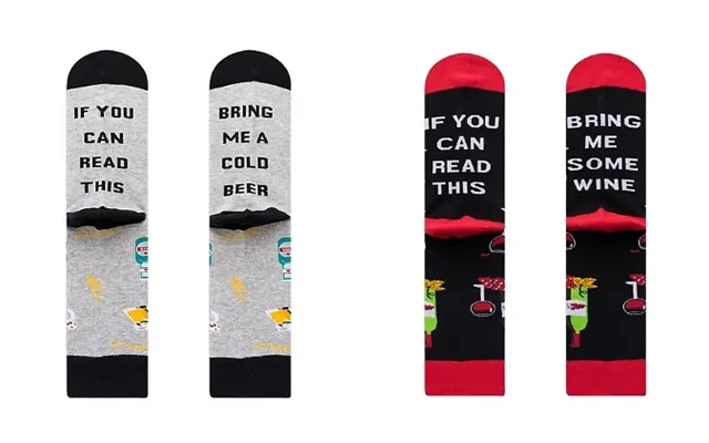 If You Can Read This Novelty Alcohol Socks - 2 Designs product image
