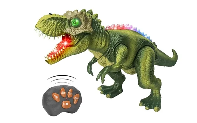 Interactive 7-colour Led Mist Spray T-rex Toy - With Remote Control