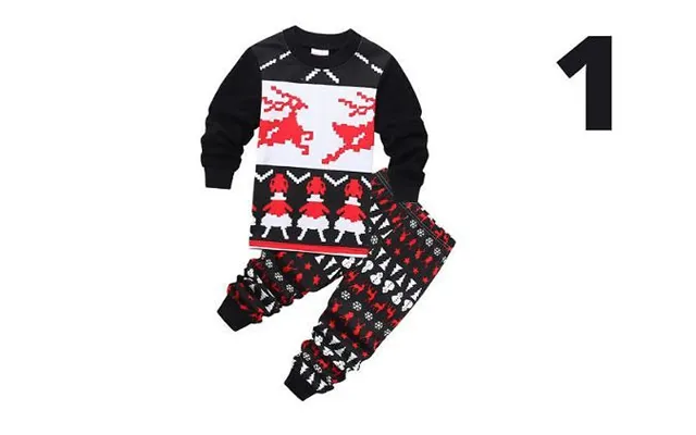 Kids Christmas Long-sleeve Pyjamas - 9 Options, 6 Sizes product image