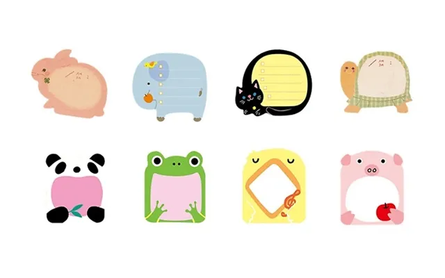 Kids Cute Sticky Notes Set - 32 Packs Of Sticky Notes