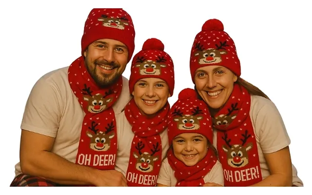Led Christmas Hat & Scarf Set - 21 Designs