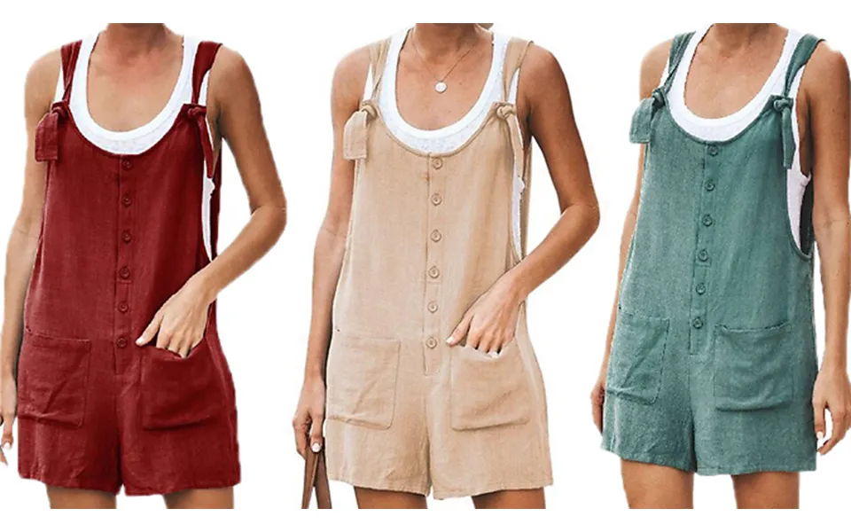 Loose-style Short Romper - 3 Colours & 5 Sizes