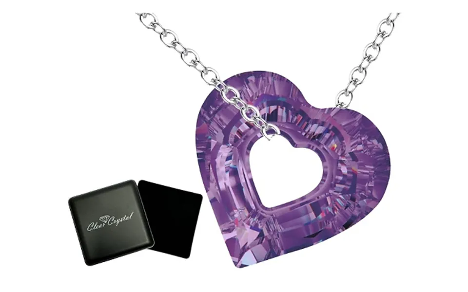 Love Heart Necklace Made With Swarovski Crystal