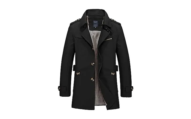 Men's Button Up Trench Coat - 5 Colours & 7 Sizes