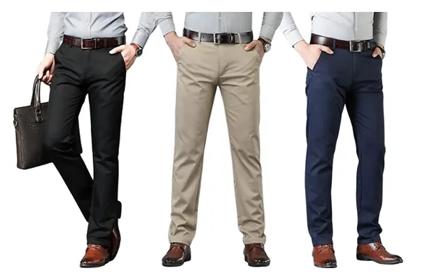 Men’s Comfy Fit Formal Trousers - 5 Sizes & 3 Colours
