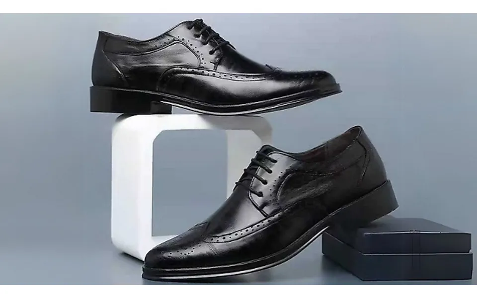 Men's Formal Pu Leather Brogue Shoes - 4 Colours, 10 Sizes