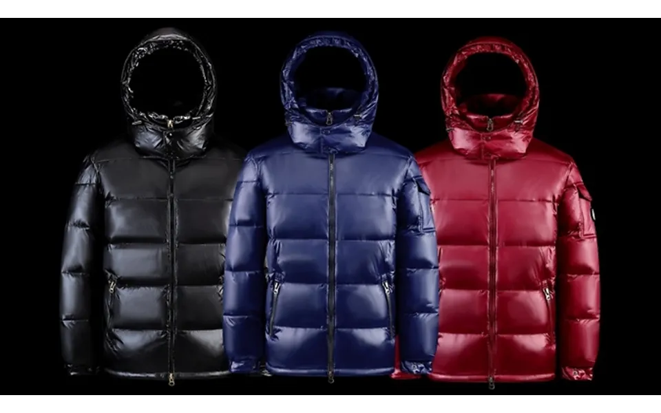 Men's Shiny Puffer Coat - 3 Colours, 4 Sizes