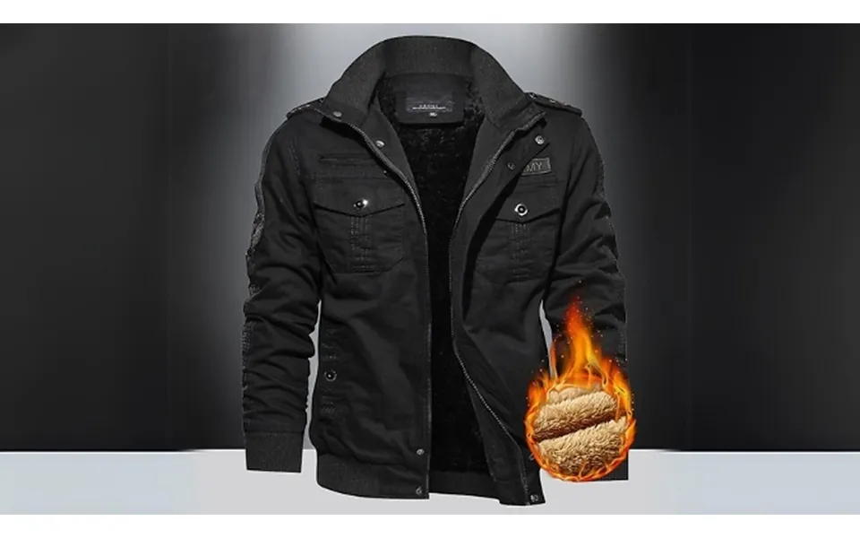 Men’s Standing Collar Padded Jacket - 3 Colours & 8 Sizes