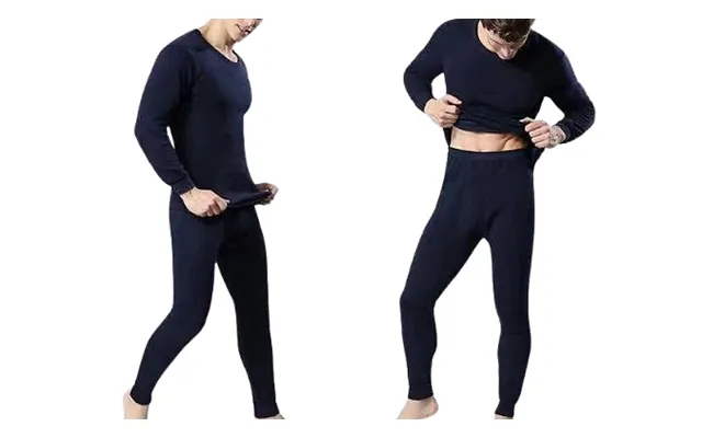 Men’s Thermal Fleece-lined Long Johns Set - 4 Colours, 5 Sizes