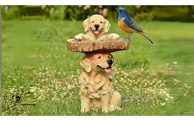 Mini Bird Bath Garden Animal Statue - 6 Designs