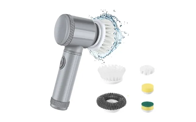 Multi-functional Electric Cleaning Brush & 5 Brush Heads - 2 Colours product image