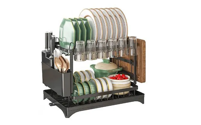 Multi-level Kitchen Counter Dish Drying Rack - 2 Colours