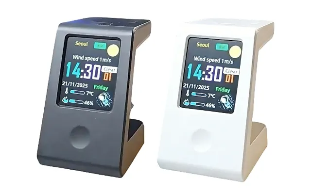 Multifunctional Alarm Clock With Wireless Charging - 2 Colours