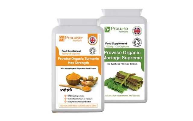 Multipurpose Turmeric & General Wellbeing Moringa Capsules - Bundle Deal product image