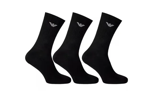 Pack Of 3 Emporio Armani Crew Socks - Black Or White product image