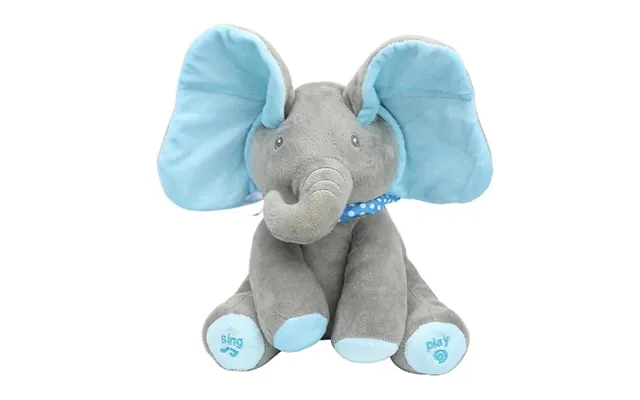 Peek-a-boo Interactive Singing Elephant Plush Toy - 2 Colours product image