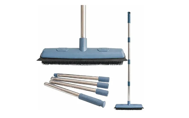 Pet Hair Rubber Bristle Broom - 1 Or 2 Pack