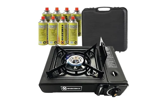 Portable Gas Stove With 8 Butane Gas Canisters