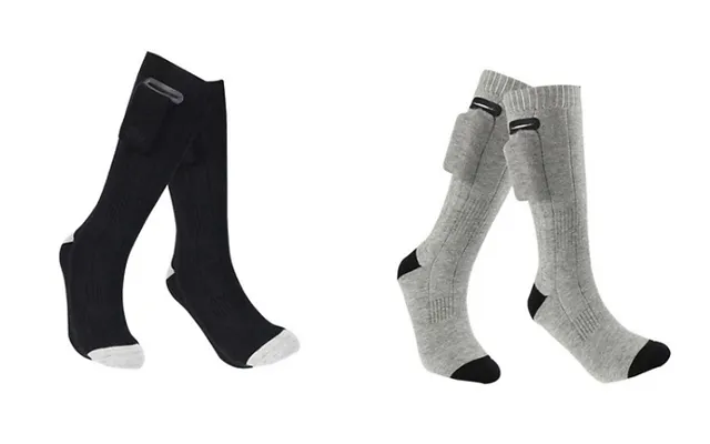 Rechargeable Electric Thermal Heated Socks - Black Or Grey product image