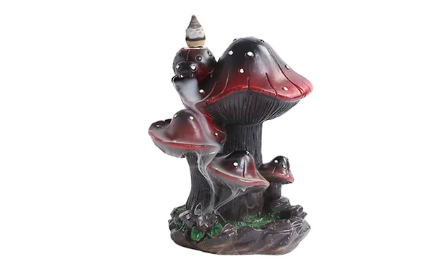 Red Cap Mushroom Backflow Incense Burner