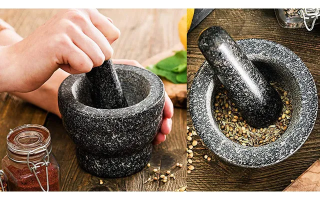 Solid And Durable Granite Pestle & Mortar Set
