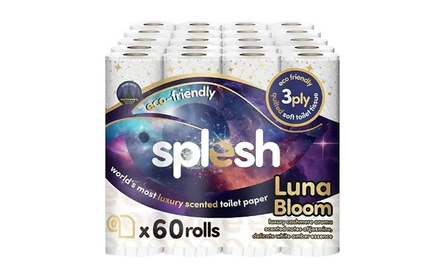 Splesh 3-ply Quilted Luna Bloom Toilet Paper - 60 Or 72 Rolls