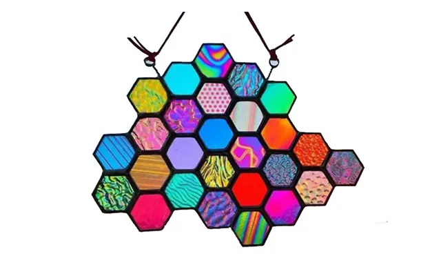 Stained Acrylic Honeycomb Window Ornament