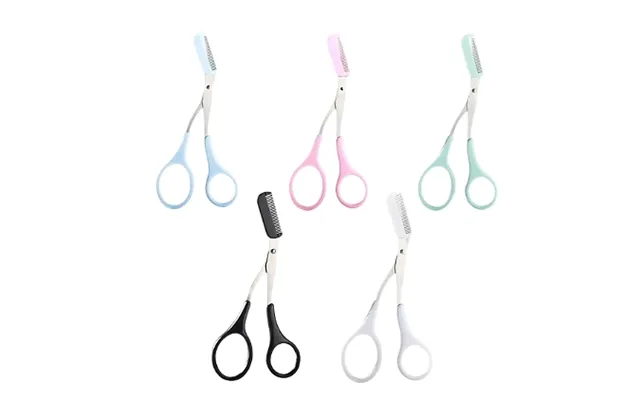 Stainless Steel Eyebrow Trimmer Scissors - 5 Colours