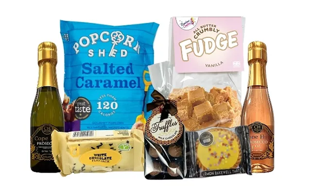 Sweet Treats & Mixed Prosecco Gift Box - 7 Items