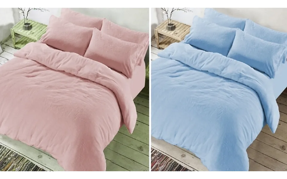 Teddy Fleece Duvet Cover Set - 7 Colours, 3 Sizes