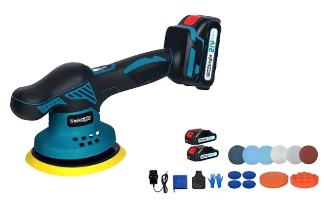 Traderight Cordless Car Polishing Machine - 2 Batteries Included