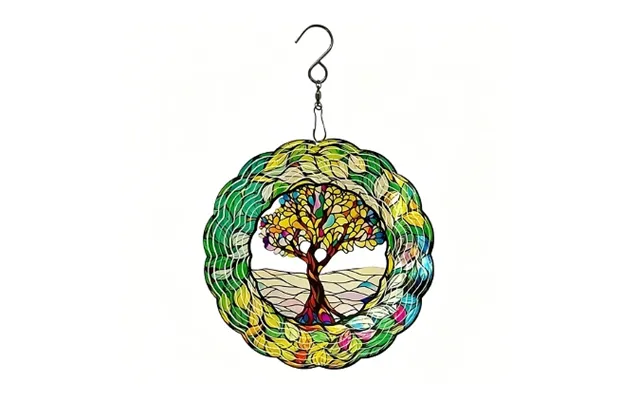 Tree Of Life Mandala Metal Wind Spinner