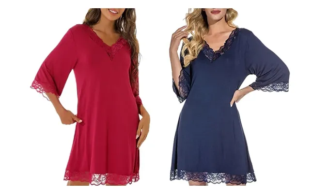 V-neck Cotton Loungewear Nightgown - 5 Colours, 5 Sizes product image