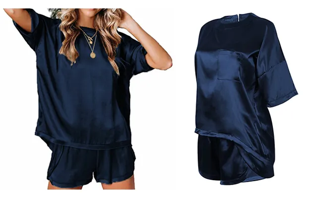 Women's 2-piece Silk Style Short Pyjama Set - 4 Colours & 5 Sizes product image