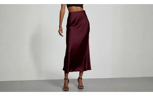 Women's High-waisted Satin Maxi Skirt - 9 Colours & 4 Sizes